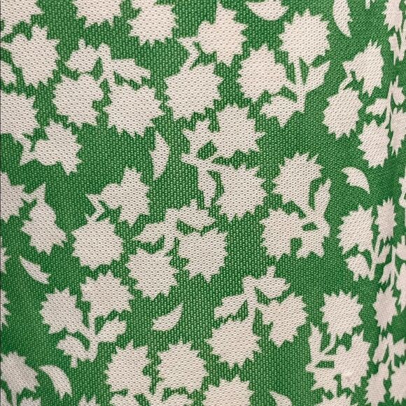 VINTAGE Handmade 70s 80s OOAK Green Polyester Floral SpaghettiStrap Jumpsuit S M - Picture 5 of 16